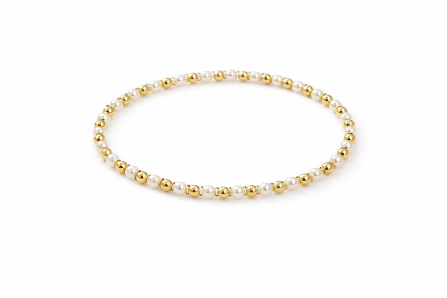 Minimal Gold Pearl Bracelet ✨”