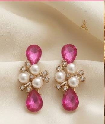 Pink Pearl Blossom Hair Clip