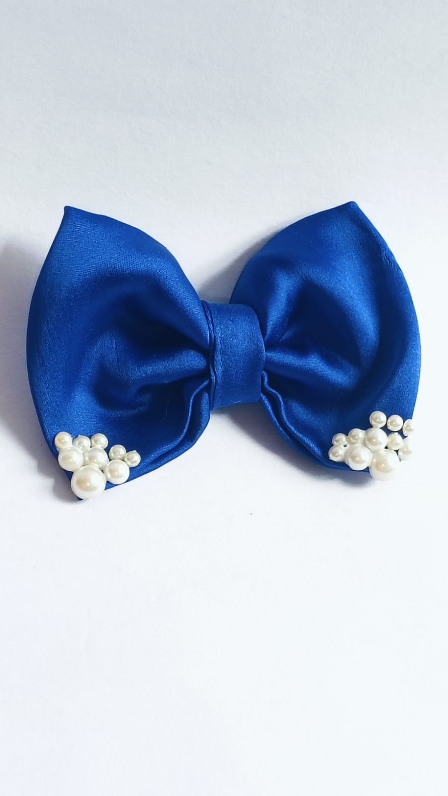 Royal Blue Pearl Bow