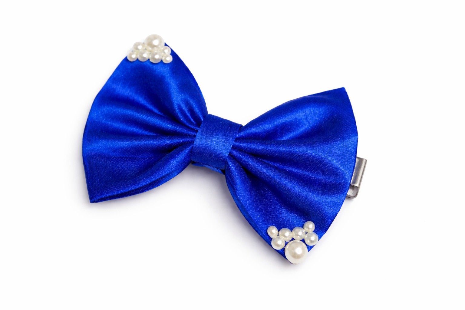 Royal Pearl Bow Hair Clip