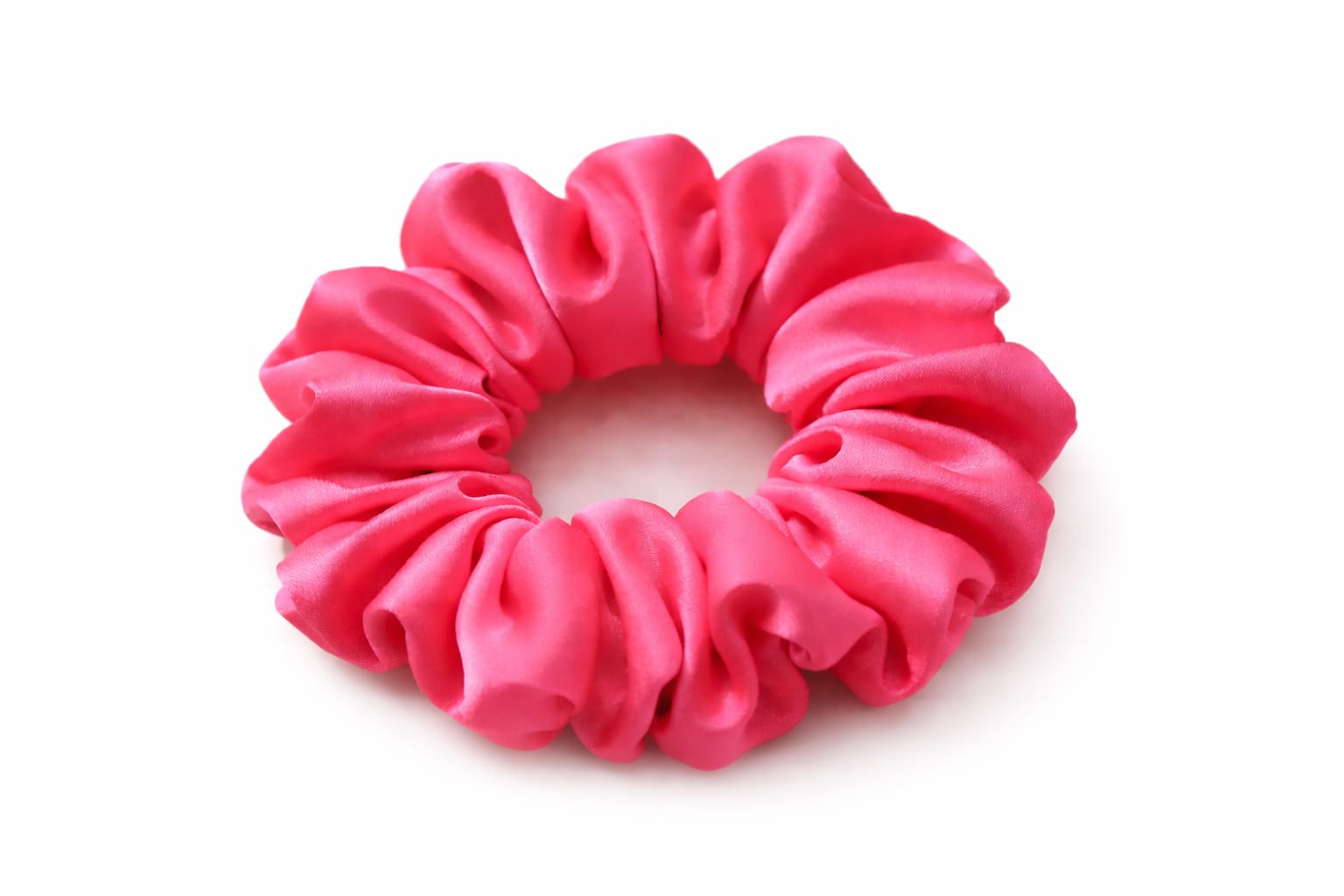 Satin Scrunchie – Soft & Stylish (Pink)